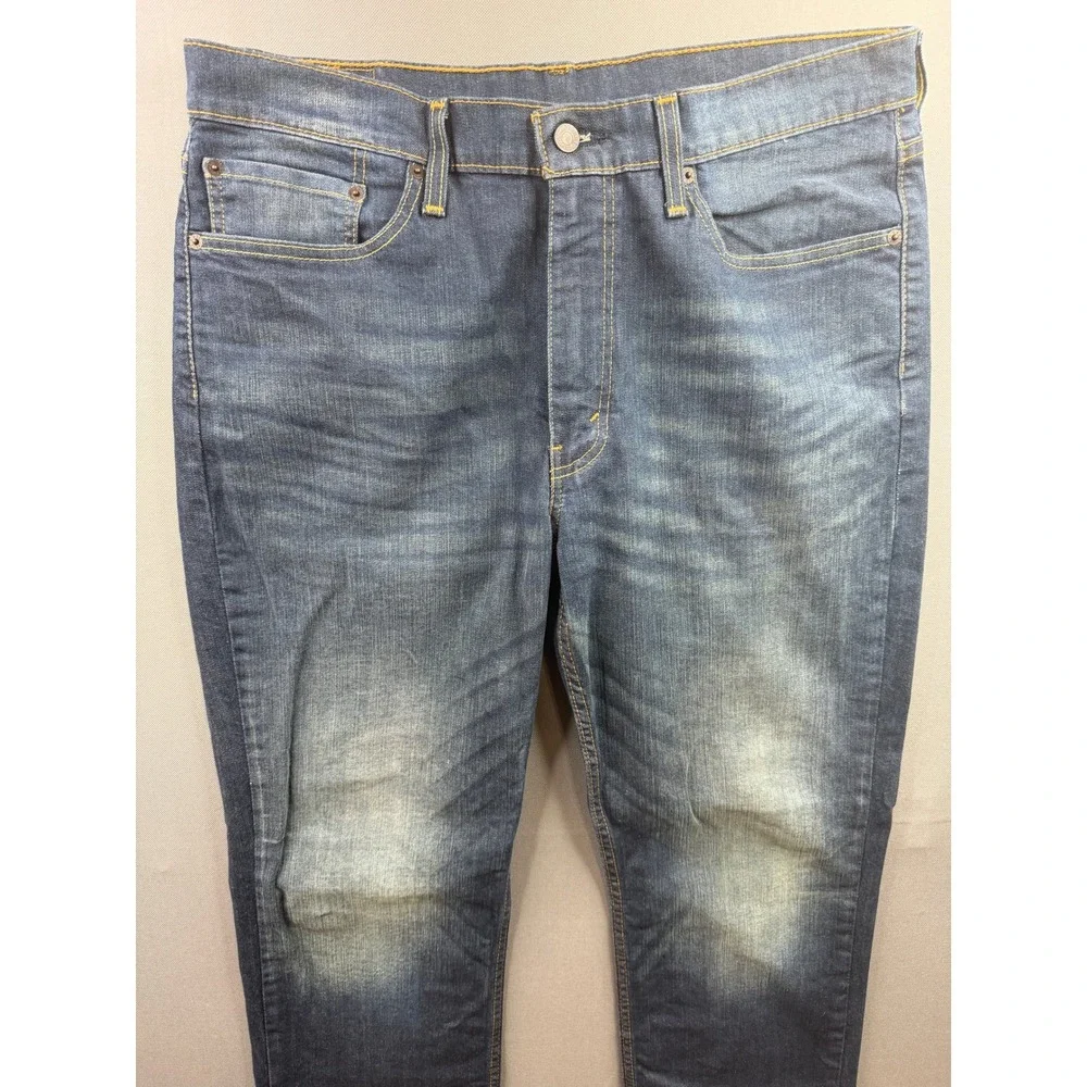 Levi's 514 Straight Fit Jeans Mens‎ Blue Medium Wash Denim 35x30